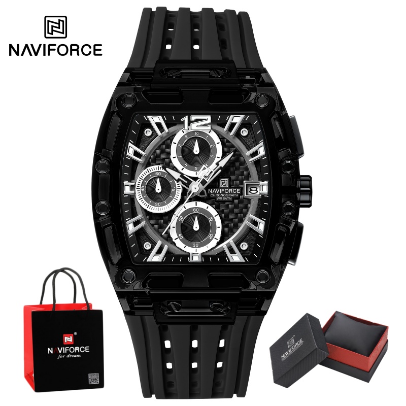 Luxury Watch Gift Box - Zegarek męski NAVIFORCE 5ATM Wodoodporny Kwarcowy