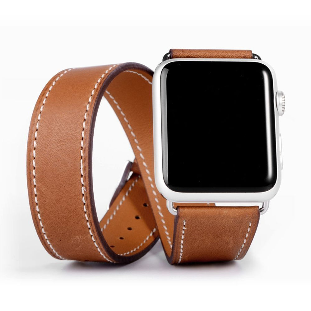 Luxury Watch Hermes - Pasek podwójnie zwinięty wokół ręki pasek