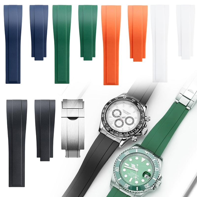 Luxury Watch Expensive - 20mm 21mm 22mm Silikonowy gumowy pasek
