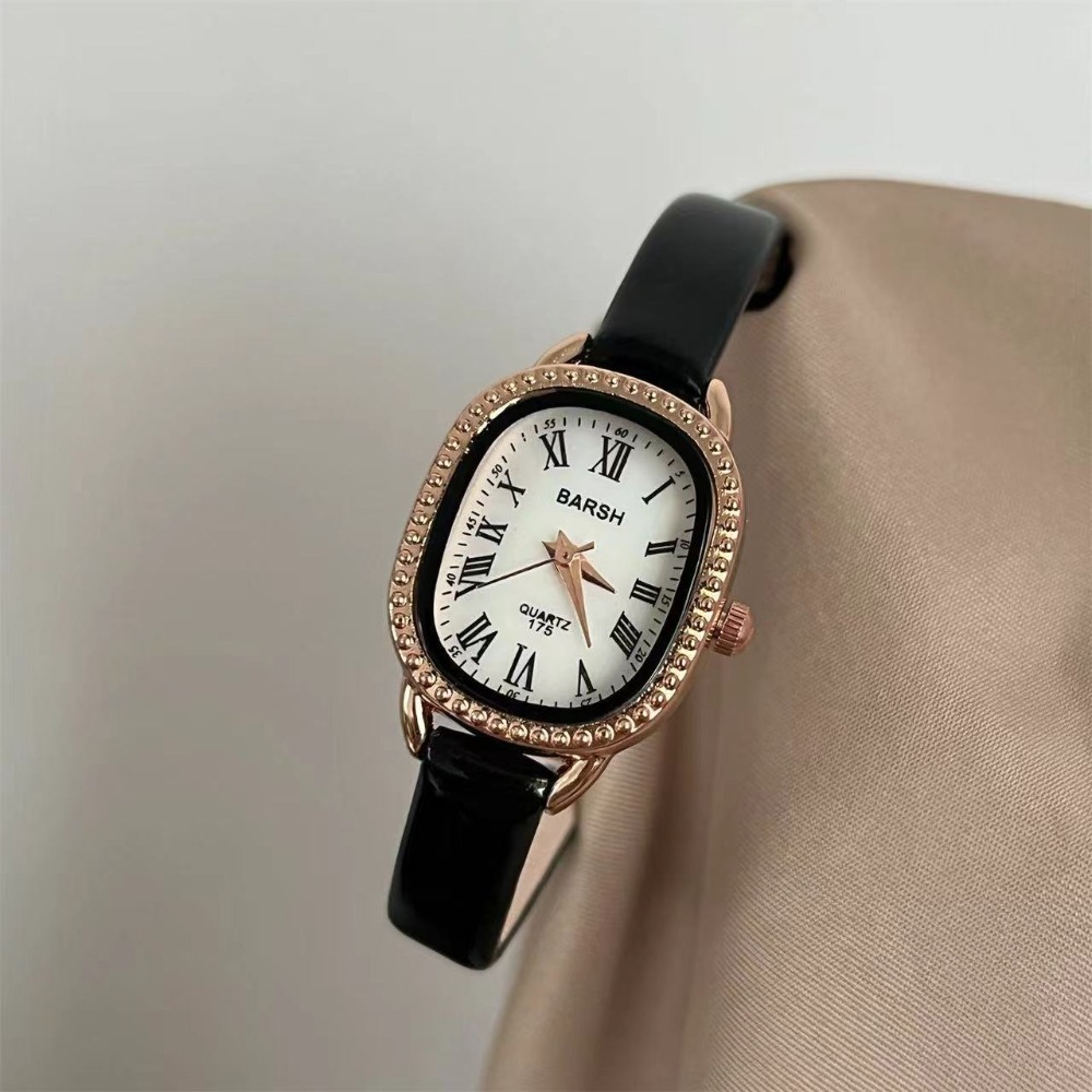 Luxury Watch Leather Strap - Zegarki damskie znanej marki z owalną