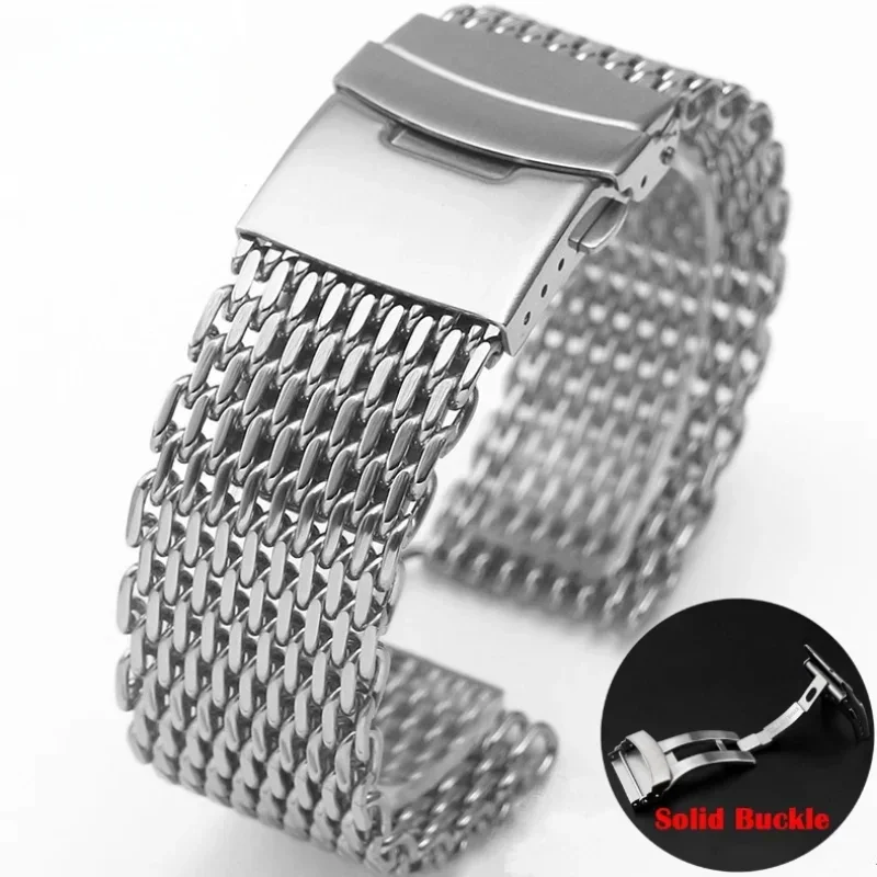 Luxury Watch Expensive - 18/20/22/24mm siatka solidny pasek do zegarka