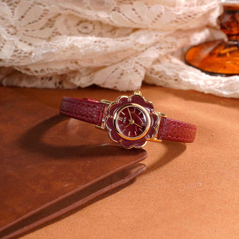 Luxury Watch Leather Strap - GEDI Wysokiej klasy zegarek w stylu