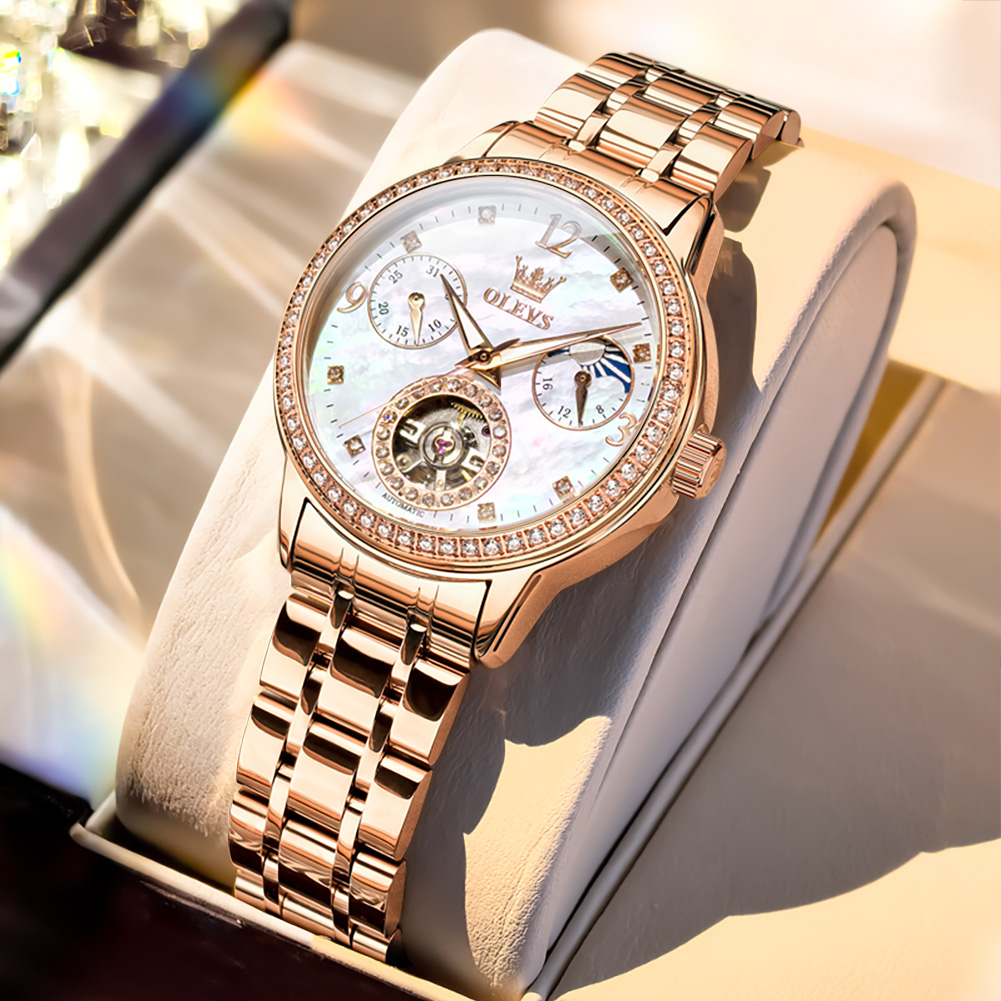 Luxury Watch Gift Box - Zegarki damskie OLEVS, luksusowa marka, modna