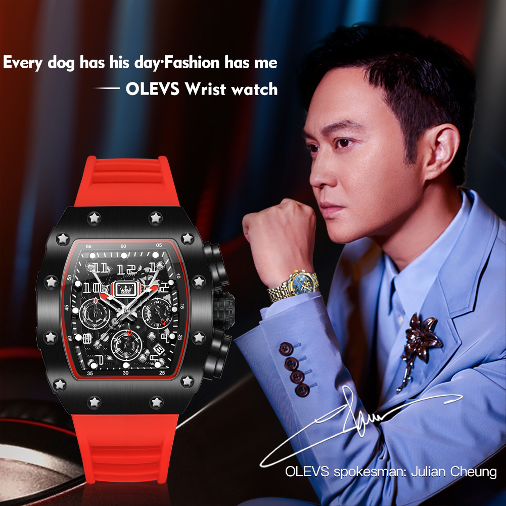 Zegarek kwarcowy OLEVS 3608 Ch – Luxury Watch Rubber Strap recenzja i cena