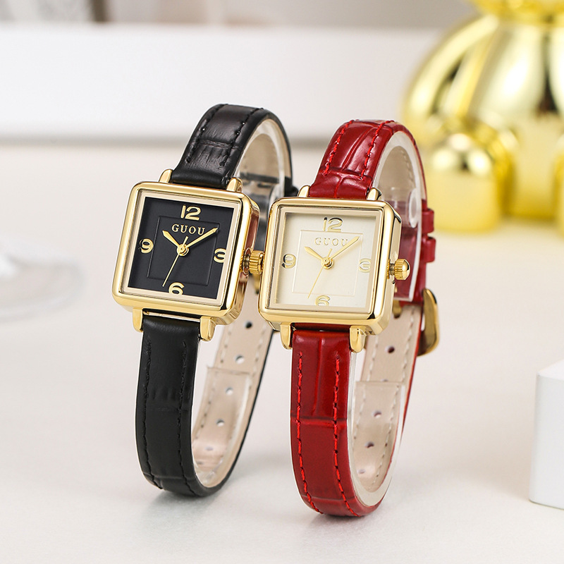 Zegarek damski z skórzanym pas – Luxury Watch Leather Strap recenzja i cena