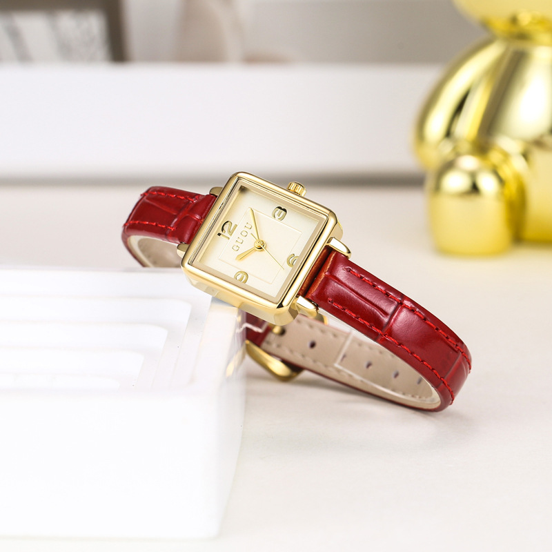 Zegarek damski z skórzanym pas – Luxury Watch Leather Strap recenzja i cena