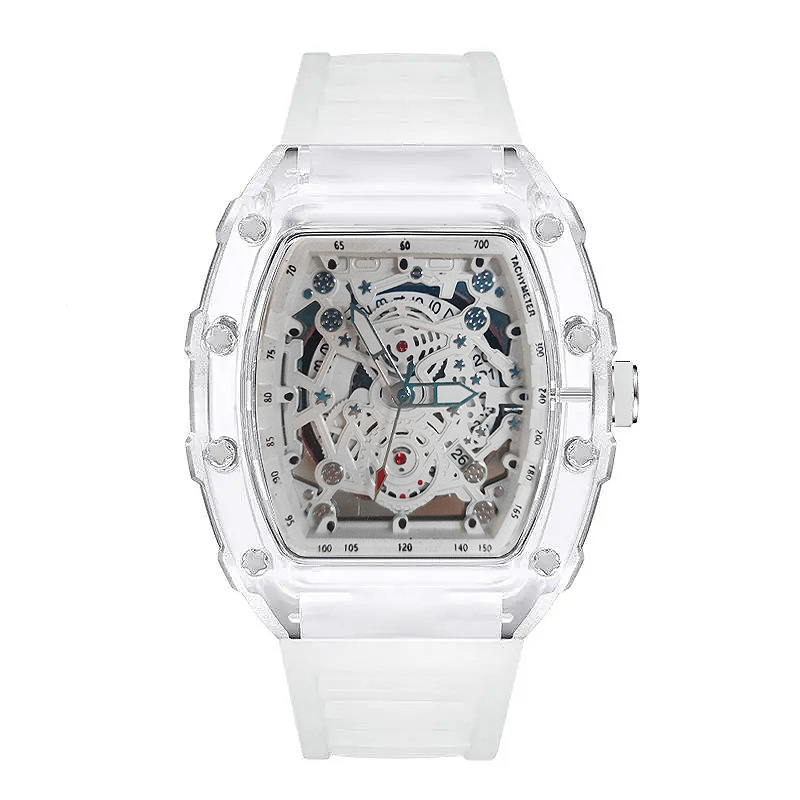 Zegarek kwarcowy Tonneau Fashi – Luxury Watch Rubber Strap recenzja i cena