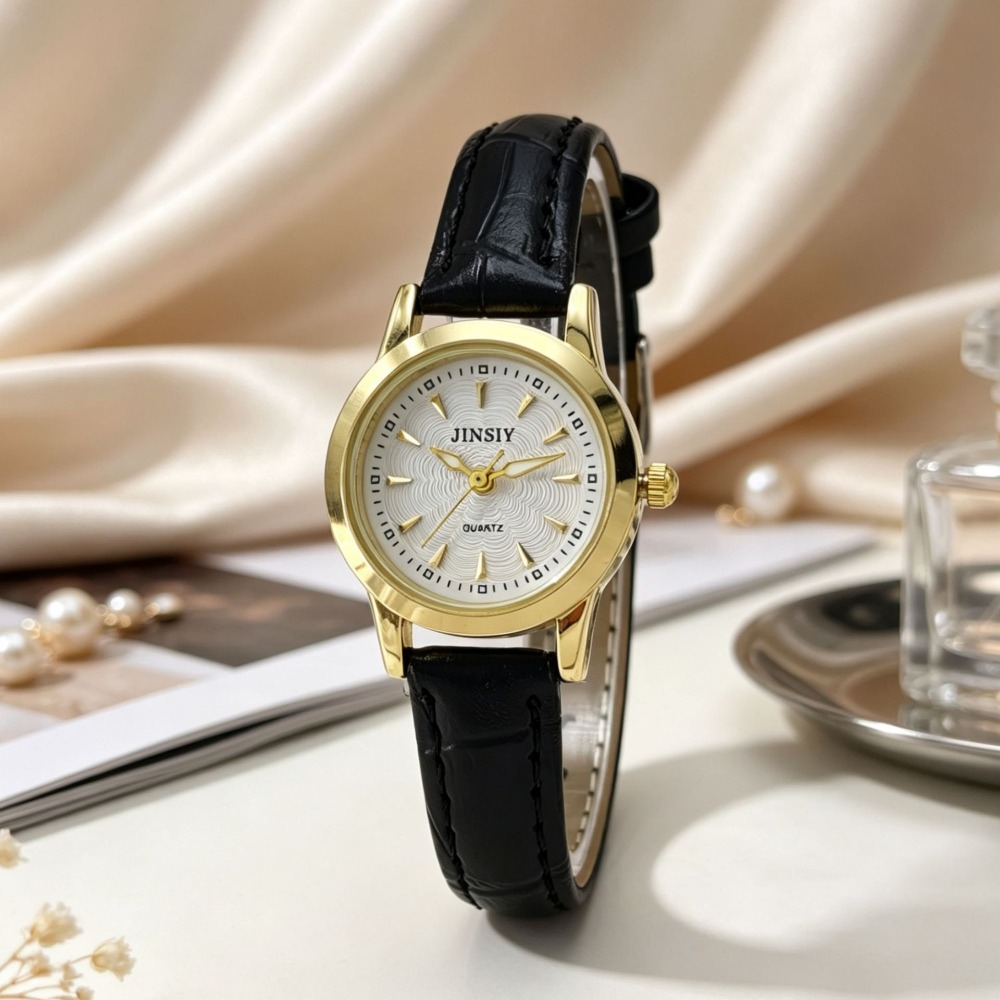 Zegarek kwarcowy z modnym skór – Luxury Watch Leather Strap recenzja i cena