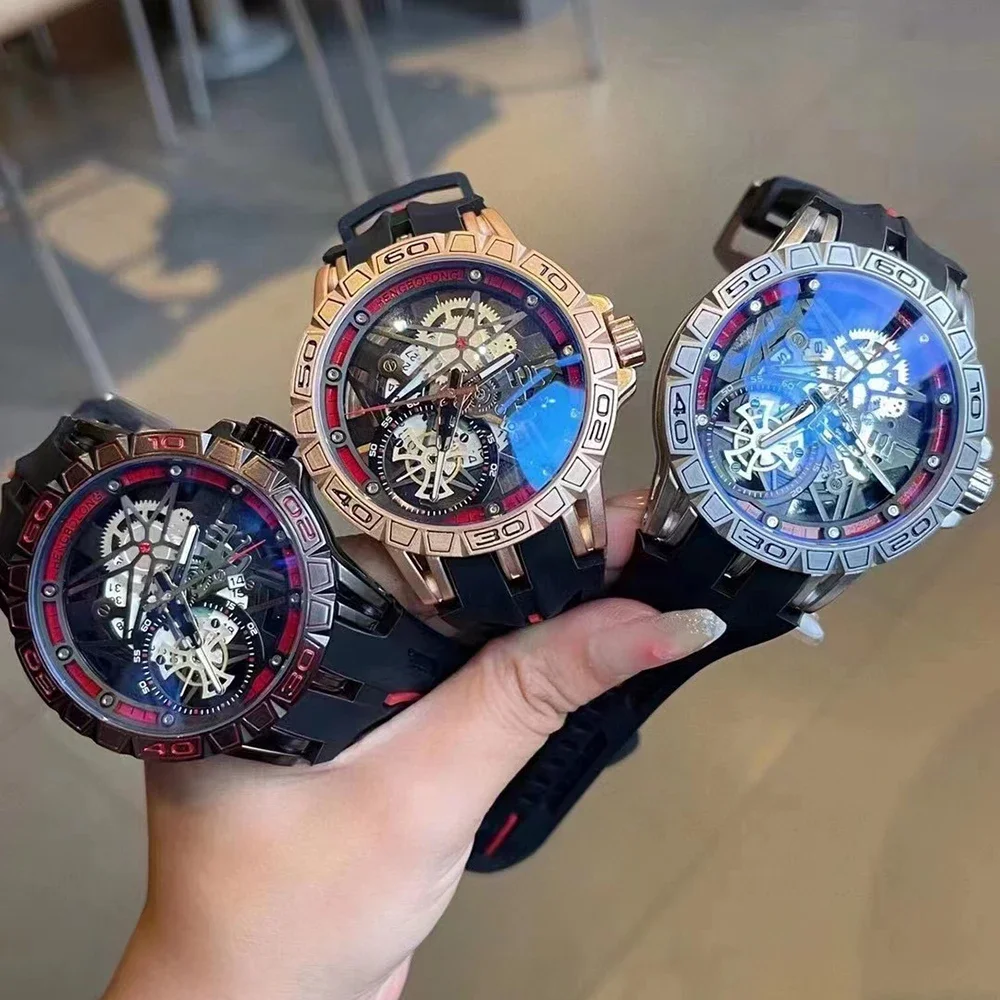 Zegarki kwarcowe 3D Męskie Luk – Luxury Watch Rubber Strap recenzja i cena