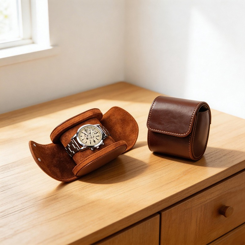 Luksusowe brązowe przenośne pu – Luxury Watch Travel Case recenzja i cena