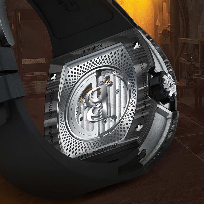 Zegarek męski mechaniczny BONE – Luxury Watch Rubber Strap recenzja i cena