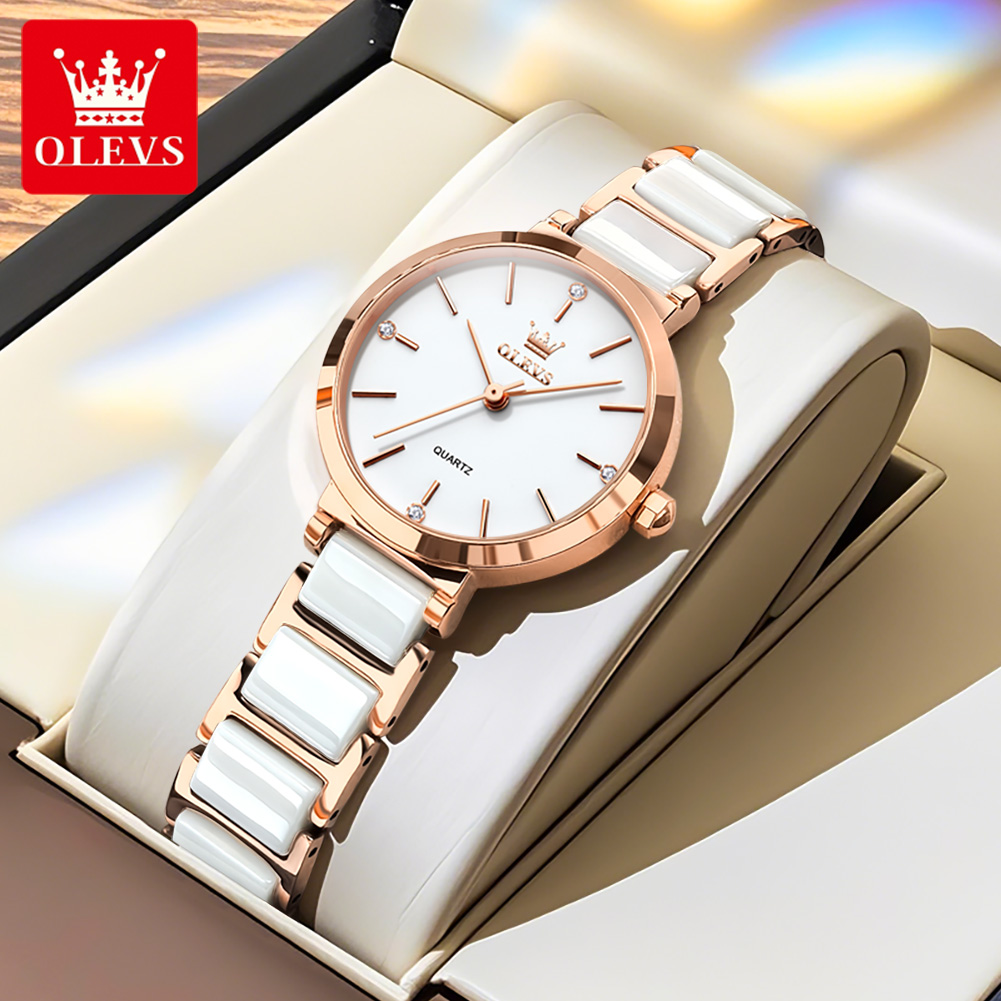 OLEVS Damski Zegarek 5877 Luks – Luxury Watch Travel Case recenzja i cena