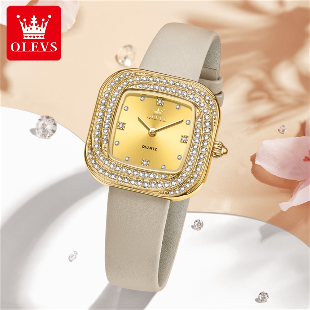 OLEVS Modny Damski Zegarek Kwa – Luxury Watch Leather Strap recenzja i cena