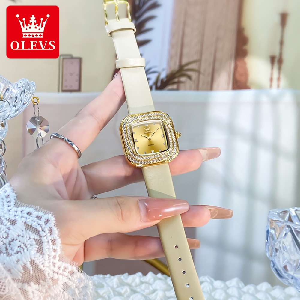 OLEVS Modny Damski Zegarek Kwa – Luxury Watch Leather Strap recenzja i cena