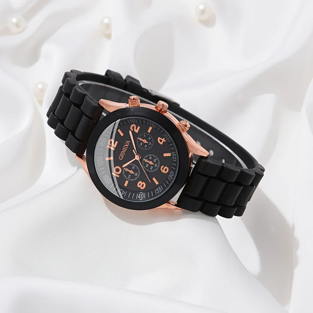 2 szt. Luksusowy zestaw zegark – Luxury Watch Rubber Strap recenzja i cena