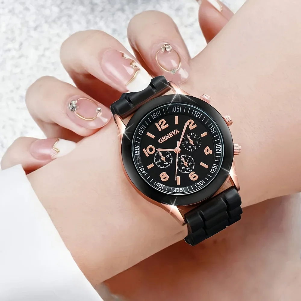 2 szt. Luksusowy zestaw zegark – Luxury Watch Rubber Strap recenzja i cena
