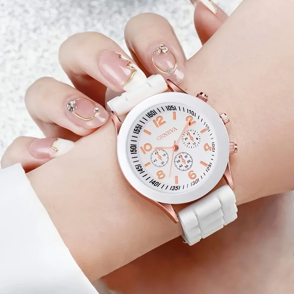 2 szt. Luksusowy zestaw zegark – Luxury Watch Rubber Strap recenzja i cena