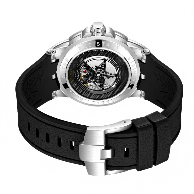 Kreatywne zegarki 3D z kwarcem – Luxury Watch Rubber Strap recenzja i cena