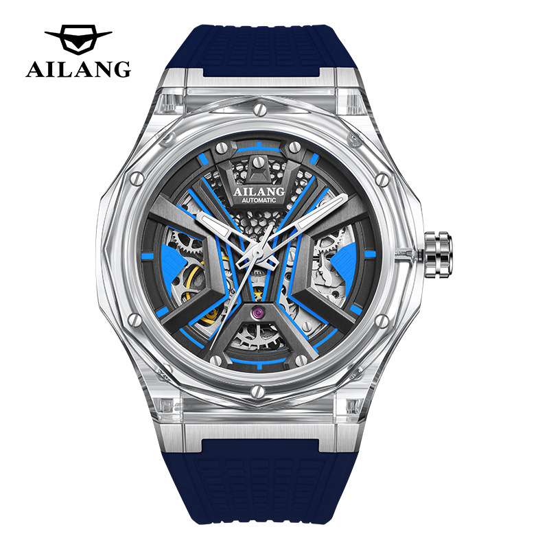 Zegarek męski mechaniczny AILA – Luxury Watch Rubber Strap recenzja i cena
