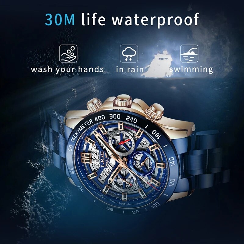 LIGE 2024 Nowość męska marka l – Luxury Watch Maker recenzja i cena
