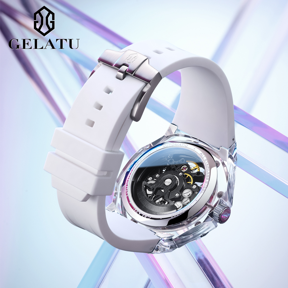 GELATU 8002 Automatyczny Zegar – Luxury Watch Leather Strap recenzja i cena